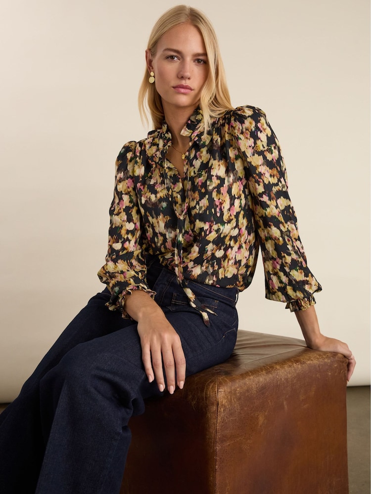 Baukjen Black Eve Printed Blouse - Image 1 of 5 Baukjen Black Eve Printed Blouse - Image 1 of 5