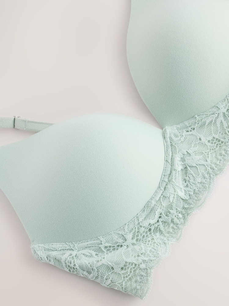 Light Green Padded Non Wire Ultimate Comfort Lounge Bra - Image 2 of 3 Light Green Padded Non Wire Ultimate Comfort Lounge Bra - Image 2 of 3