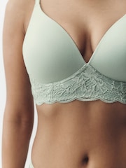 Light Green Padded Non Wire Ultimate Comfort Lounge Bra - Image 5 of 8