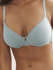 Albastru - Sutien cu tricou ușor respirabil Premium Ultimate Comfort - Imaginea 5 din 5