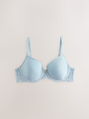Blue Padded Full Cup Premium Ultimate Comfort Lightweight Breathable T-Shirt Bra - Image 6 of 8