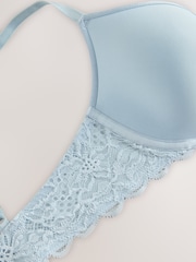 Blue Padded Full Cup Premium Ultimate Comfort Lightweight Breathable T-Shirt Bra - Image 8 of 8