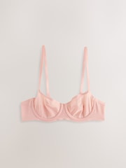 Black/Pink Non Pad Balcony Invisible Bonded Mesh 2 Pack Bra - Image 7 of 9