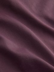 Wine Soft Touch Slinky Sleeveless Halter Neck Hardware Top - Image 7 of 7