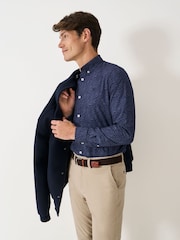 Crew Clothing Blue Cotton Shirt - Image 1 of 4