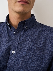 Crew Clothing Blue Cotton Shirt - Image 3 of 4