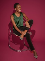 Pure Collection Silk Front Jersey Vest - Image 2 of 3