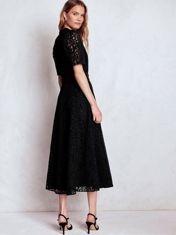 lace rhinestone dress self-portrait - Champagne Rhinestone Lace Trim Maxi Dress