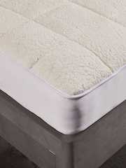 The Linen Consultancy Cream 5つ星ホテルコンセプト・ソフトフリース・マットレスプロテクター - 画像 1 / 2