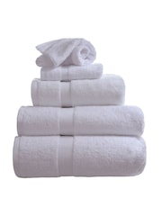 The Linen Consultancy White TLC 5 Star Hotel Concept 100% Cotton White Towel - Image 1 of 2