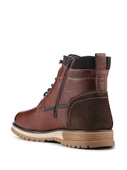 Pavers Dark Brown Wide Fit Leather Boots With Grip Sole - Image 3 of 5