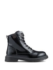 Pavers Black Wide Fit Grippy Sole Military Boots - Image 1 of 5