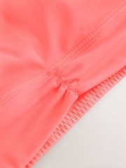 Coral Pink Medium Impact Strappy Back Sports Bra - Image 7 of 8