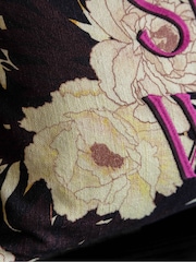 Rockett St George Pink Stay Wild Embroidered Slogan Printed Cushion - Image 5 of 7