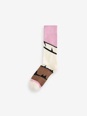 Sealskinz Pink Trowse Single Layer Bamboo Mid Length Hiking Socks - Image 1 of 1