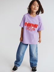 Cotton On Blue Unisex Barrel Leg Denim Jeans - Image 1 of 4