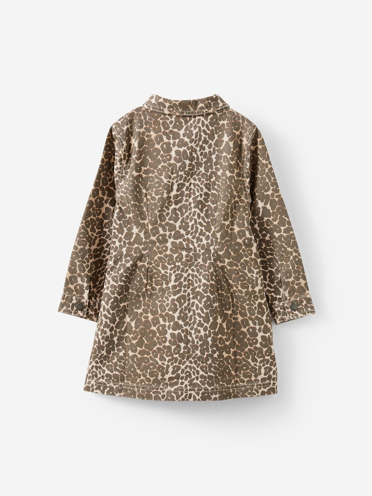 Cotton On Animal Sasha Long Sleeve Denim Shirt Dress - Image 2 of 3