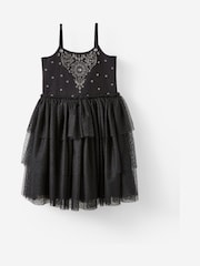 Negro - Cotton On Isabella Embellished Tulle Dress - Imagen 1 de 3
