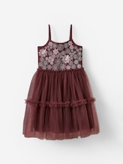 Marrón - Cotton On Isabella Embellished Tulle Dress - Imagen 1 de 2