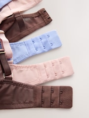 Chocolate Spot/Pink/Blue DD+ Non Padded Plunge Bras 3 Pack - Image 11 of 11