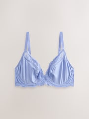 Chocolate Spot/Pink/Blue DD+ Non Padded Plunge Bras 3 Pack - Image 9 of 11