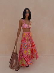 Never Fully Dressed Lurex Shirred Skirt - 5의 이미지 1