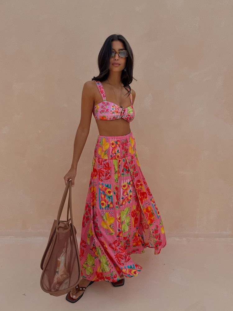 Never Fully Dressed Lurex Shirred Skirt - 5의 이미지 1