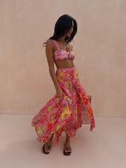 Never Fully Dressed Lurex Shirred Skirt - 5의 이미지 3