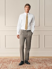 White Poplin Regular Fit Cotton Long Sleeve Archive Collection Shirt - Image 2 of 9