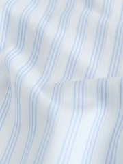 White/Blue Stripe Regular Fit Cotton Long Sleeve Archive Collection Shirt - Image 8 of 9