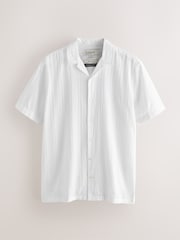 White Stripe Regular Fit Cotton Long Sleeve Archive Collection Shirt - Image 7 of 9