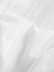 White Stripe Regular Fit Cotton Long Sleeve Archive Collection Shirt - Image 9 of 9