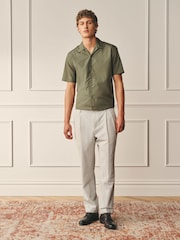 Green Regular Fit Cotton Long Sleeve Archive Collection Shirt - Image 2 of 8