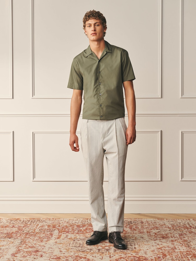Green Regular Fit Cotton Long Sleeve Archive Collection Shirt - Image 2 of 8