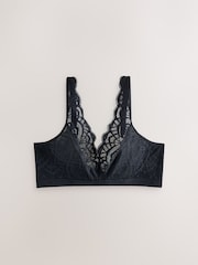 Black Total Support B-H Non Wire Lace Bra - Image 6 of 8