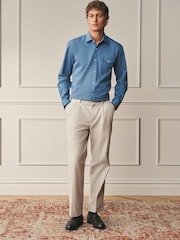 Denim azul - Cotton Long Sleeve Archive Collection Shirt - Imagen 2 de 9