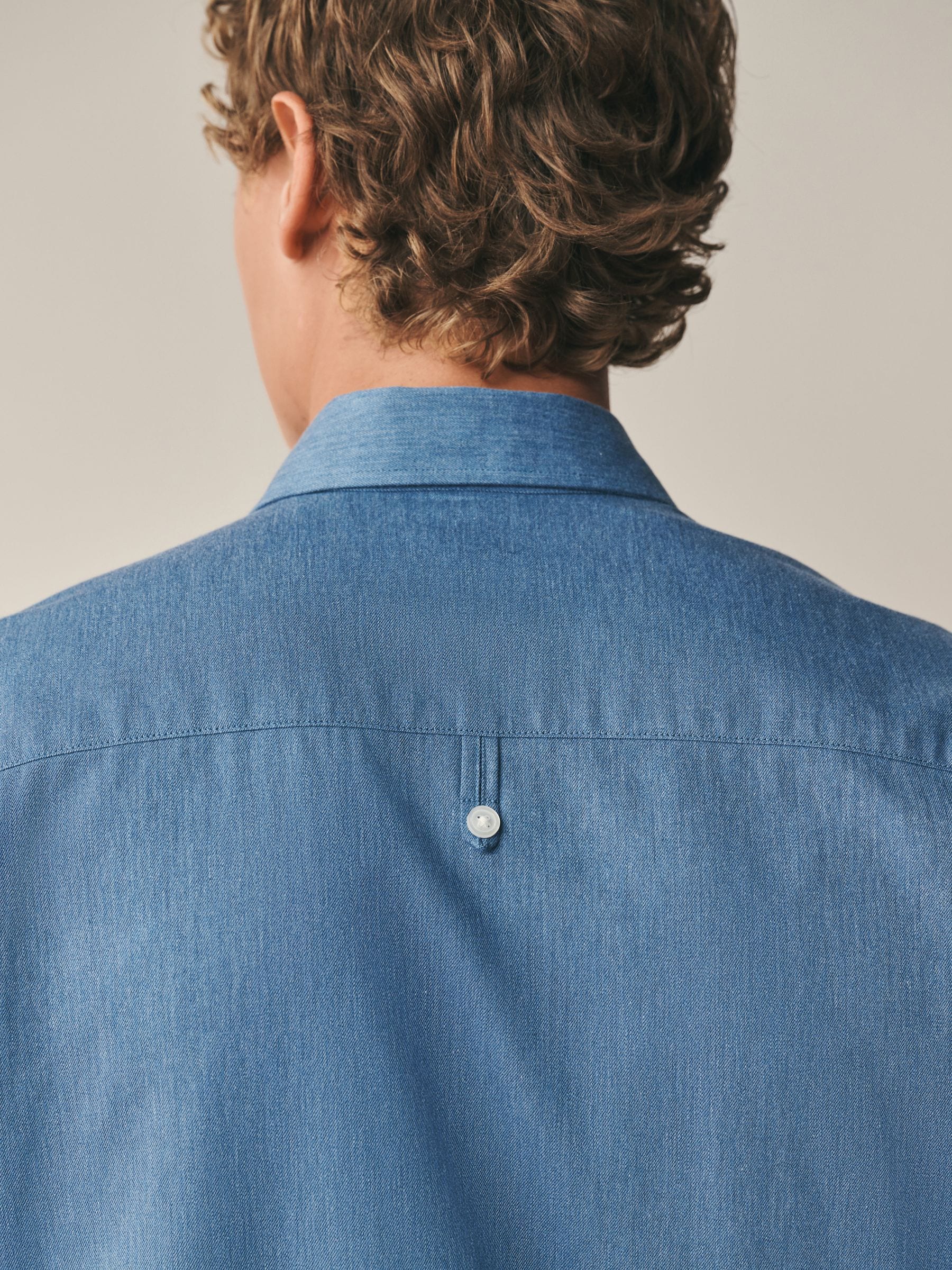 Buy Denim Blue Regular Fit Cotton Long Sleeve Archive Collection