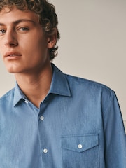 Denim azul - Cotton Long Sleeve Archive Collection Shirt - Imagen 5 de 9