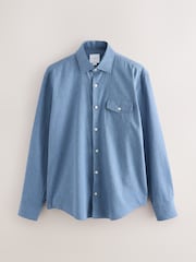 Denim azul - Cotton Long Sleeve Archive Collection Shirt - Imagen 7 de 9
