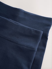 Navy Blue Cotton Rich High Waist Stretch Cycle Shorts 2 Pack (3-16yrs) - Image 10 of 10