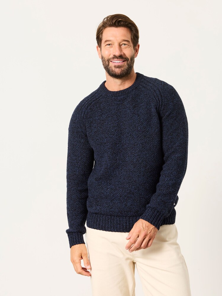 FatFace Penton Navy Crew Neck Jumper - Image 1 of 5 FatFace Penton Navy Crew Neck Jumper - Image 1 of 5