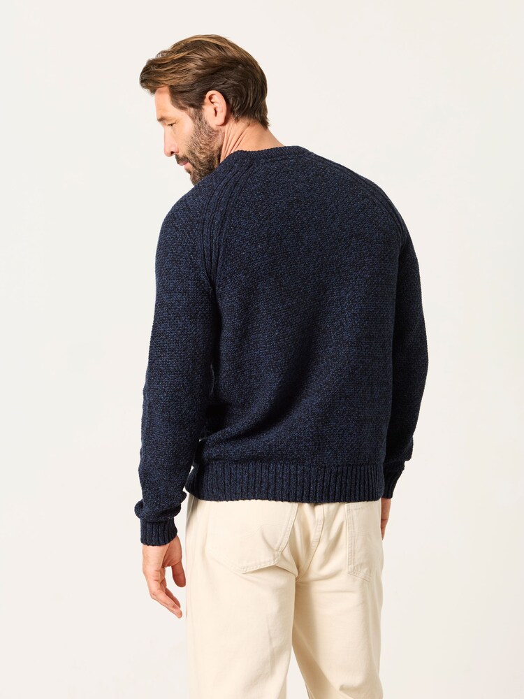 FatFace Penton Navy Crew Neck Jumper - Image 2 of 5 FatFace Penton Navy Crew Neck Jumper - Image 2 of 5