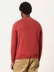 FatFace Rye Red Crew Neck Knitted Jumper - Image 2 of 6