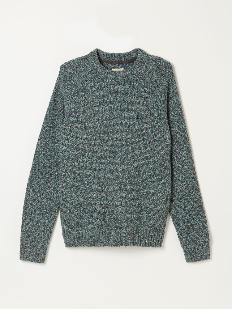 FatFace Penton Teal Blue Crew Neck Jumper - Image 7 of 7 FatFace Penton Teal Blue Crew Neck Jumper - Image 7 of 7