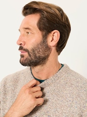 FatFace Milport Natural Knitted Crew Neck Jumper - Image 4 of 7
