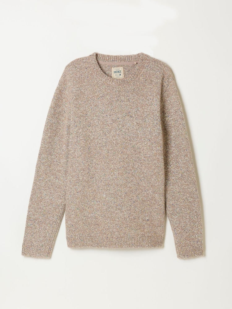 FatFace Milport Natural Knitted Crew Neck Jumper - Image 7 of 7 FatFace Milport Natural Knitted Crew Neck Jumper - Image 7 of 7