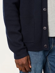 marine - Cardigan FatFace en maille à col boutonné sur le devant - Image 4 de 6