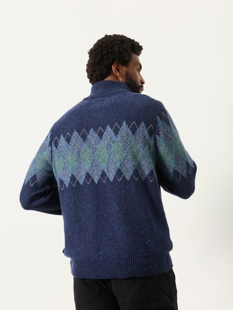 FatFace Quarter Zip Knitted Jumper - Bild 2 von 4 FatFace Quarter Zip Knitted Jumper - Bild 2 von 4