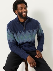 FatFace Quarter Zip Knitted Jumper - Bild 3 von 4