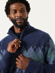 FatFace Quarter Zip Knitted Jumper - Bild 4 von 4